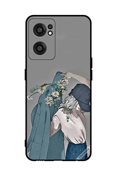 Covernex غطاء حماية لهاتف OnePlus Nord CE 2 5G، فتاة ترتدي معطفًا مزهرًا