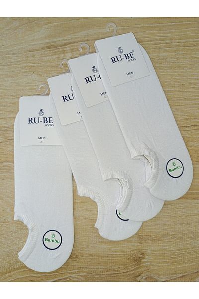 RU-BE Sneakers Socks 4 Pairs Bamboo Seamless