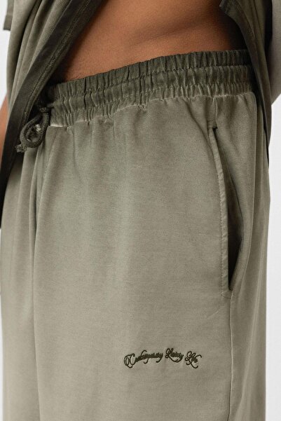 VAMOSCLO Σετ αθλητικής φόρμας oversized που πλένεται, ανοιχτό χακί