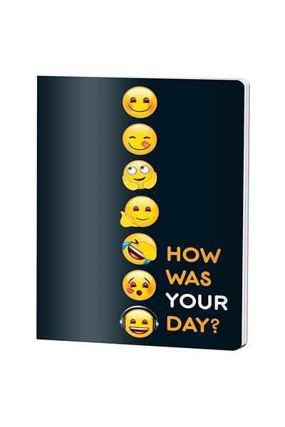 PIGNA , Notebook A4 60 Pages, Dictando Ruling, Emoji Cover, Stapled Binding