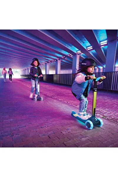 BERG Trotinetă pliabilă Nexo, albastră, cu lumini LED