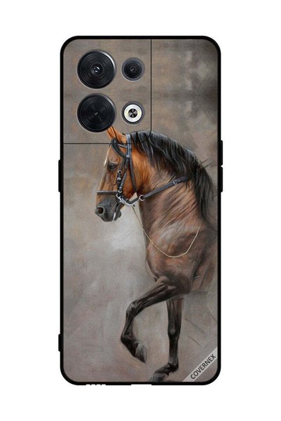 Covernex Protective Case Cover For Oppo Reno8 Vintage Picture Of Horse