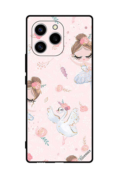 Covernex غطاء حماية لهاتف Honor 60 SE - فتاة دوللي وزهور