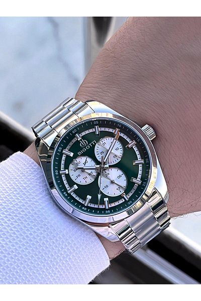 Bigotti Special Boxed Engagement and Groom Watch 2 Years Warranty Inner Functions Active Men's Wristwatch Xb04