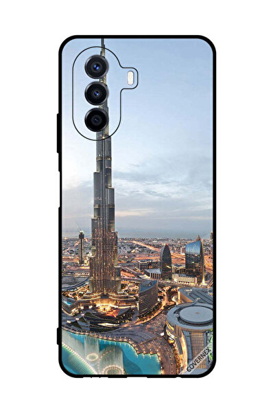 Covernex غطاء حماية لهاتف هواوي نوفا واي 70 منظر جميل لوسط مدينة دبي