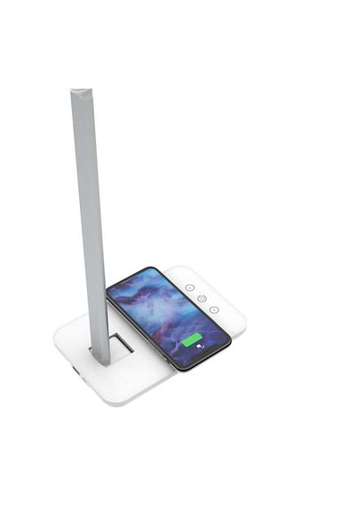 Renew Force Force LED Desk Lamp, Wireless Charging for IOS Android, 3 Lighting Modes, Touch Control