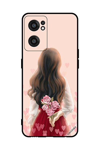 Covernex غطاء حماية لهاتف OnePlus Nord CE 2 5G فتاة تخفي الزهور