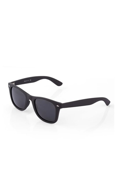 Ferrucci Black Matte Rectangular Frame Brand Model Unisex Sunglasses
