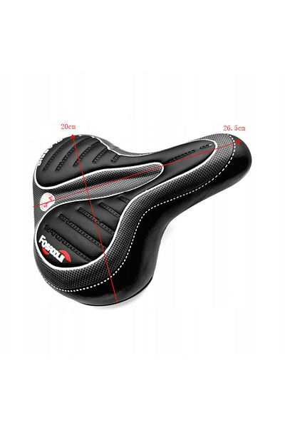 NewEvo Bicycle Saddle, Premium With Foam And Springs, Shock Absorbing, -leather, Ventilated