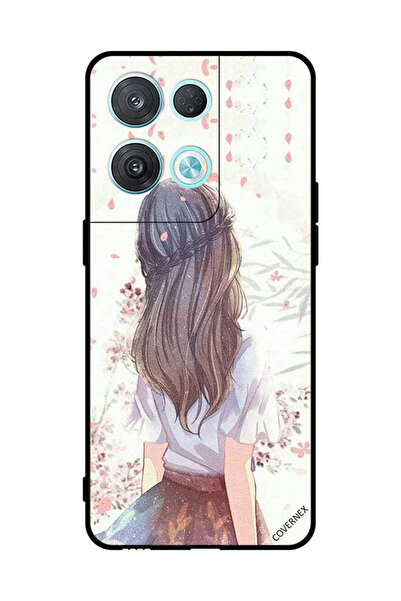 Covernex غطاء حماية لهاتف Oppo Reno8 Pro، فتاة لطيفة في تفكير عميق