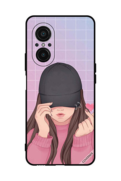 Covernex غطاء حماية لهاتف هواوي نوفا 9 SE - فتاة ذات قبعة سناب لوف