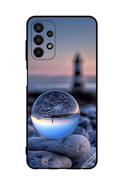 Covernex غطاء حماية لهاتف سامسونج جالاكسي A13، تصوير الطبيعة في زجاج دائري
