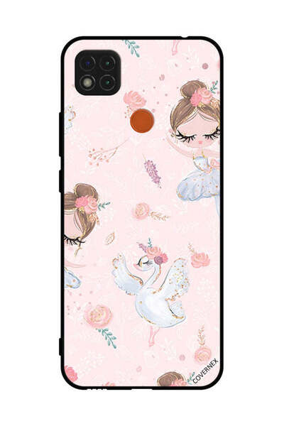 Covernex غطاء حماية لهاتف شاومي ريدمي 10A - فتاة دوللي وزهور