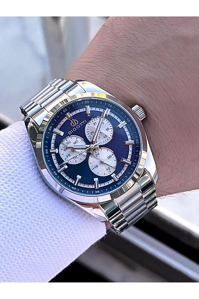 Bigotti Special Boxed Engagement and Groom Watch 2 Years Warranty Inner Functions Active Men's Wristwatch Xb03