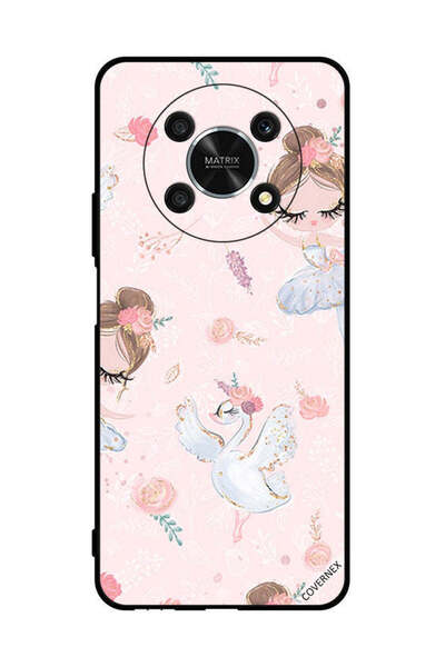 Covernex غطاء حماية لهاتف Honor X9 5G مع دمية وزهور