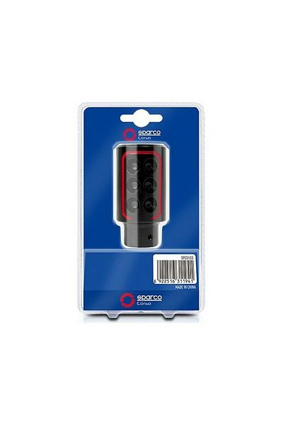 Sparco Maneta schimbătorului de viteze SPC Racing, Negru/Roșu