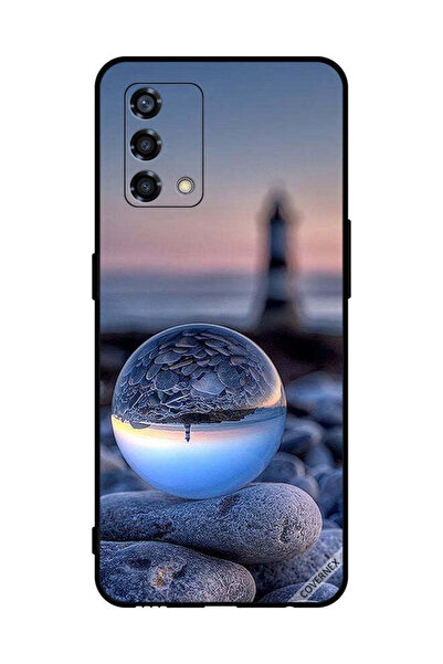 Covernex غطاء حماية لهاتف Oppo Reno6 Lite تصوير الطبيعة في زجاج دائري
