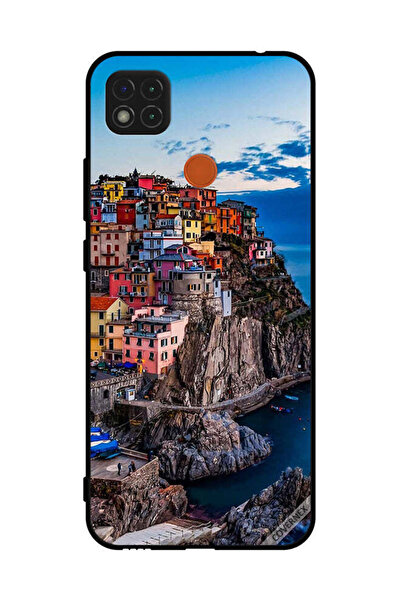 Covernex غطاء حماية لهاتف شاومي ريدمي 10A - منازل ملونة على البحر