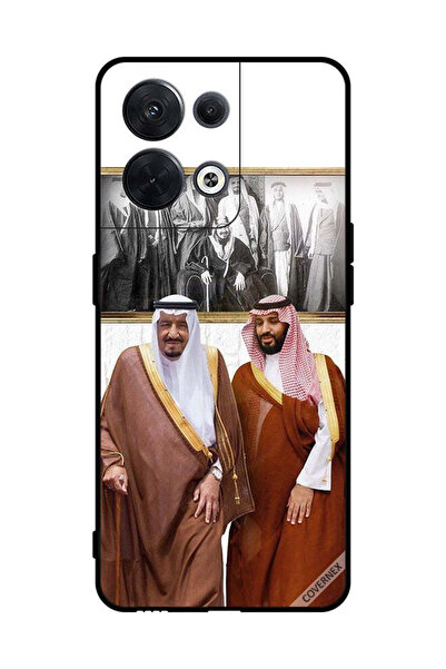 Covernex غطاء حماية لهاتف أوبو رينو 8 الملك سلمان ومحمد بن سلمان يتحدثان أثنا...