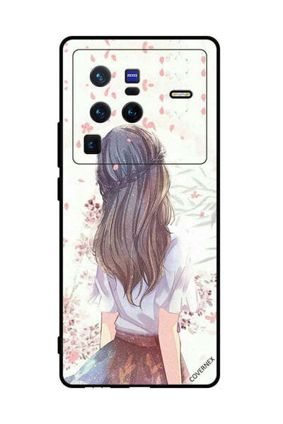 Covernex غطاء حماية لهاتف فيفو X80 برو، فتاة لطيفة في تفكير عميق