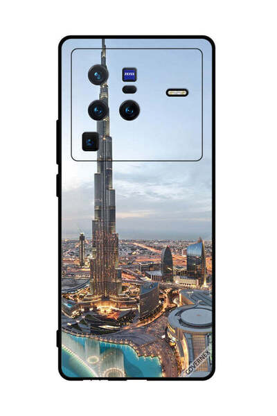 Covernex غطاء حماية لهاتف فيفو X80 برو، منظر جميل لوسط مدينة دبي