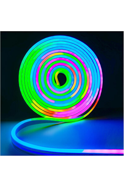 LDM LED Neon RGB Flexibil 12V, 14W/m, Dimabil, Fără Pâlpâire, IP65, rolă 50m