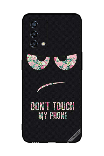 Covernex غطاء حماية لهاتف Oppo Reno6 Lite مطبوع عليه عبارة "لا تلمس هاتفي"