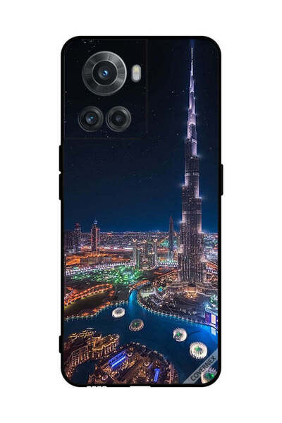 Covernex غطاء حماية لهاتف OnePlus 10R مع منظر ليلي لوسط المدينة