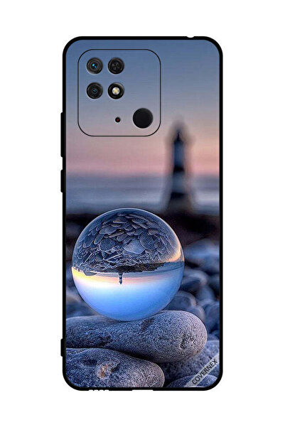 Covernex غطاء حماية لهاتف شاومي ريدمي 10 سي، تصوير الطبيعة في زجاج دائري