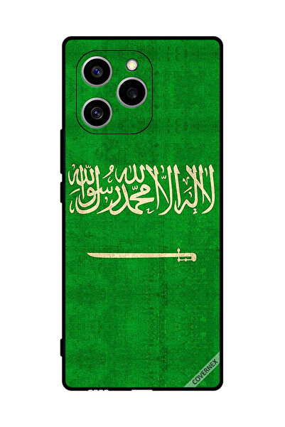 Covernex غطاء حماية لهاتف Honor 60 SE بعلم المملكة العربية السعودية العتيق