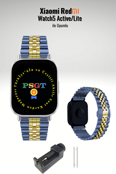 PSGT Xiaomi Redmi Watch 5 Active/Redmi Watch 5 Lite Uyumlu Rolex Tasarım Pasl...