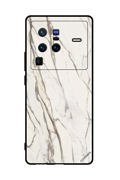 Covernex غطاء حماية لهاتف فيفو X80 برو بنمط رخامي متصدع كلاسيكي
