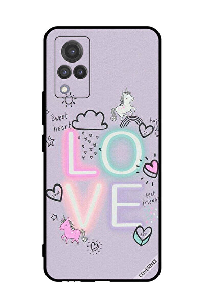 Covernex غطاء حماية لهاتف فيفو V21 سويت هارت لوف يونيكورن
