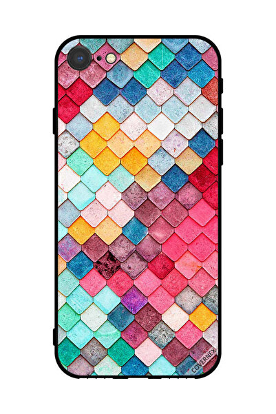 Covernex غطاء حماية لهاتف Apple iPhone SE (2022) بنمط مربع ماسي