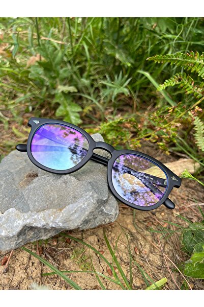 Ferrucci Transparent White Matte Square Framed Black Handle Brand Model Unisex Sunglasses