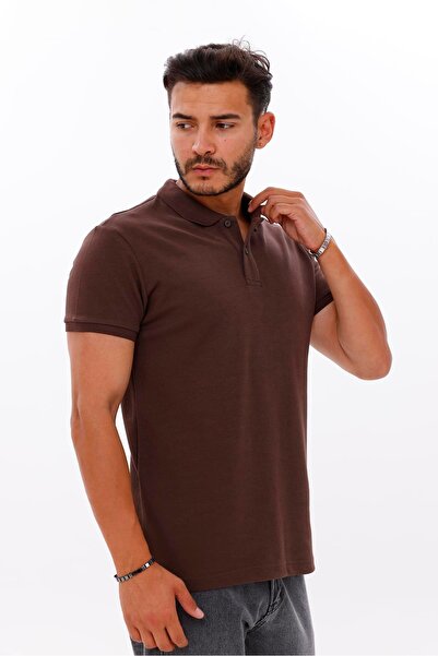 yakamor Men's Polo Neck Doubleface Tshirt