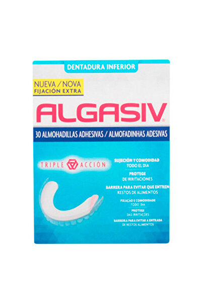 Algasiv Tampoane adezive pentru proteze dentare inferioare, 30 bucăți