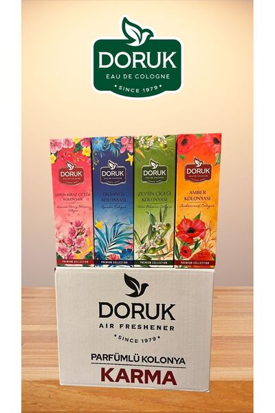 Doruk 12 'li Ekonomik Karma Kolonya Koli (Amber, Zeytin Ç. Japon K. Okyanus)