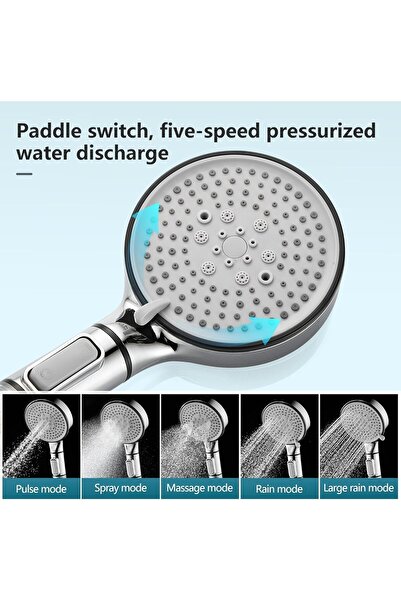 Yelajoy Hand Held Shower Head,Remove Chlorine Hard Water Filter Shower Head with Hose,High Pressure