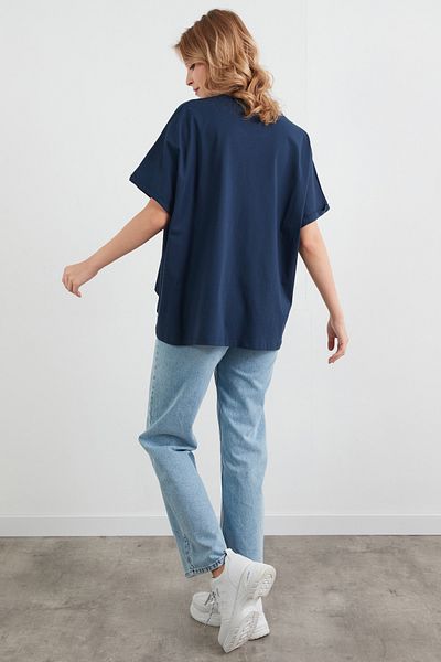 Fulla Moda Μην έχετε ανάγλυφο μπλουζάκι μεγάλου μεγέθους