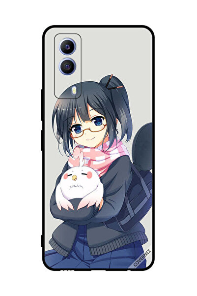 Covernex غطاء حماية لهاتف فيفو T1x فتاة تحمل حيوانًا أليفًا