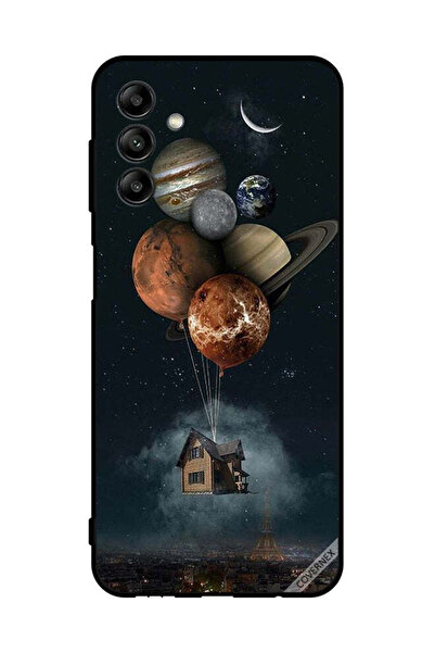 Covernex غطاء حماية لهاتف سامسونج جالاكسي A04s - بالونات وكواكب تأخذك إلى المنزل