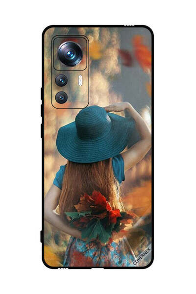 Covernex غطاء حماية لهاتف شاومي 12T برو - فتاة قبعة تخفي أوراق الحب