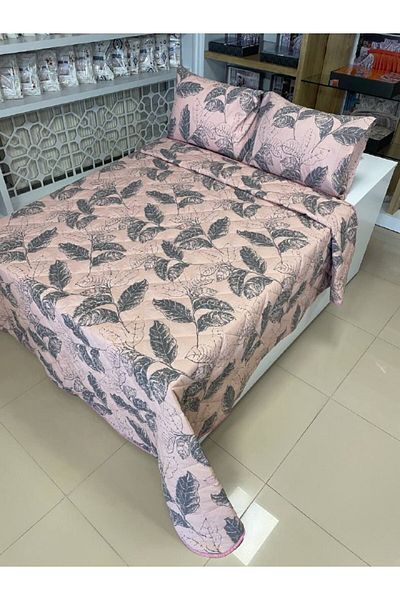 Sudemhome Modern Style Double King Size Pique Bedspread Set 230X250Cm 2Pcs Pillowcases 50X70Cm