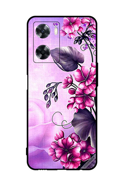 Covernex غطاء حماية لهاتف Oppo A77s بخلفية زهور رومانسية