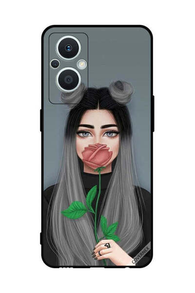 Covernex غطاء حماية لهاتف Oppo Reno 7 Lite برسومات فتاة لطيفة