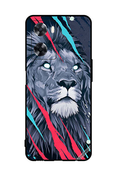 Covernex غطاء حماية لهاتف Oppo A77s مع رسمة الأسد الملك