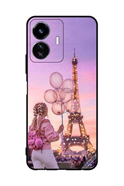 Covernex غطاء حماية لهاتف فيفو Y77 - فتاة تحمل بالونات