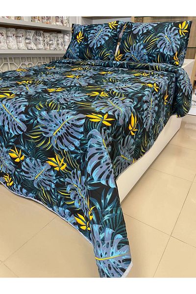 Sudemhome Modern Style Double King Size Pique Bedspread Set 230X250Cm 2Pcs Pillowcases 50X70Cm