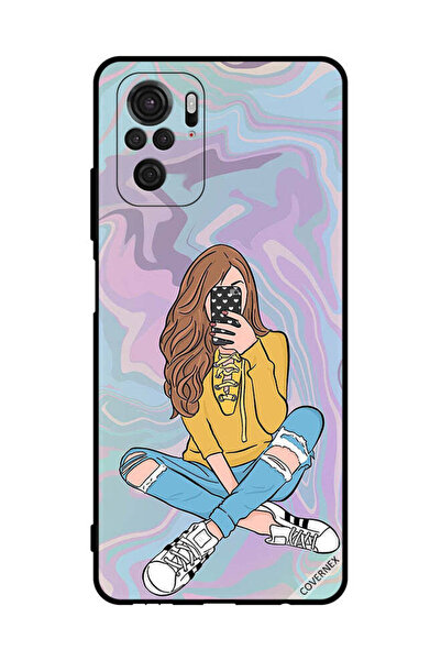 Covernex غطاء حماية لهاتف شاومي ريدمي نوت 10 4G، فتاة تلتقط صورة